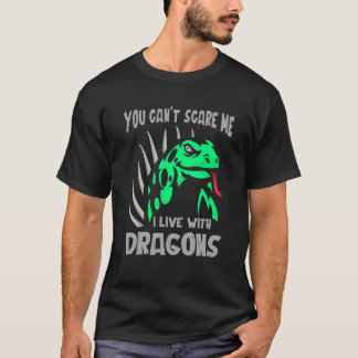 Camiseta No Puedes Asustarme Vivo Con Dragones Lizard Repti