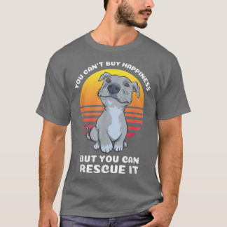 Camiseta no puedes comprar el perro de rescate de pitbull d