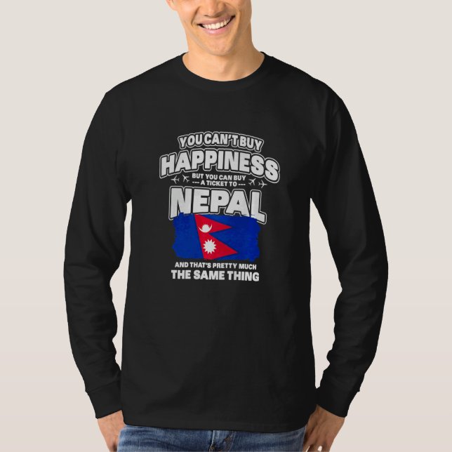 Camiseta No Puedes Comprar Felicidad Pero Puedes Comprar Un (Anverso)