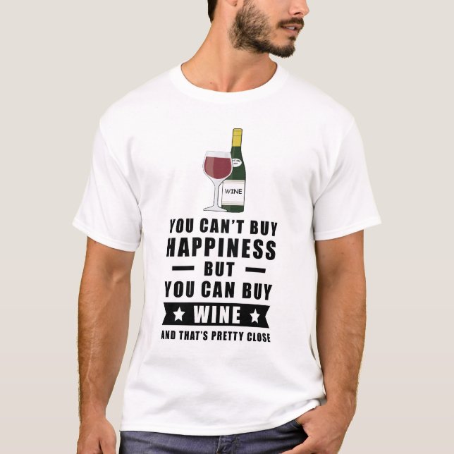 Camiseta No puedes comprar felicidad pero puedes comprar Vi (Anverso)