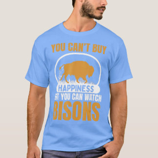 Camiseta No Puedes Comprar Felicidad Pero Puedes Ver Bisons