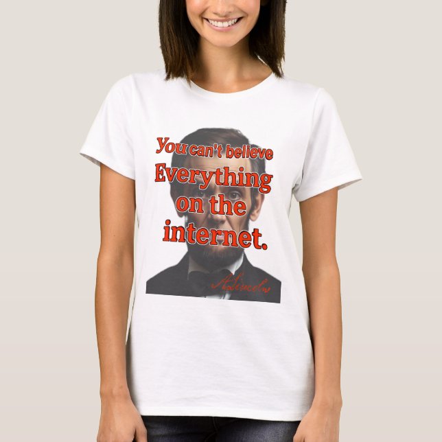 Camiseta No Puedes Creer Todo (Anverso)