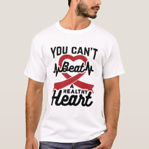 Camiseta No puedes golpear a un corazón sano