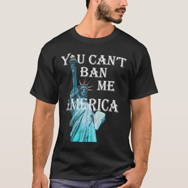 Camiseta No puedes prohibirme la estatua de la libertad de  (Anverso)