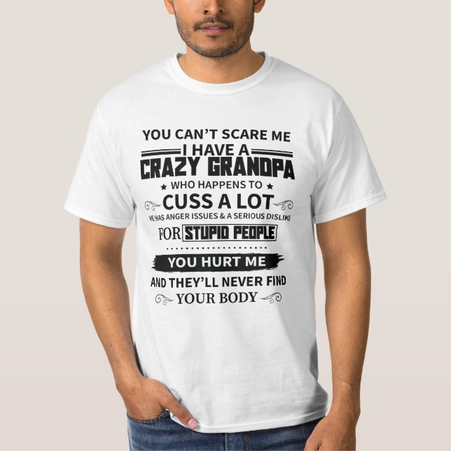 CAMISETA NO PUEDES SORPRENDERME QUE TENGO UN GRANDPA LOCO Q (Anverso)
