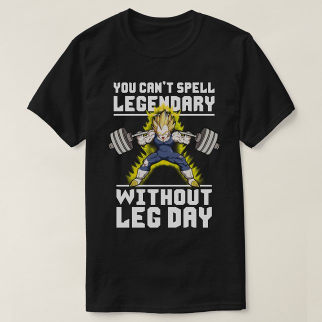 Camiseta No puedes Spell LEGENDARY sin el DÍA DE LA PIERNA (Diseño del anverso)