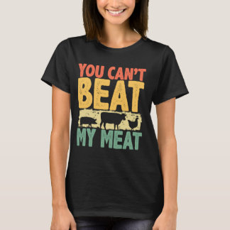 Camiseta No puedes vencer a mi fumador de carne, curioso as