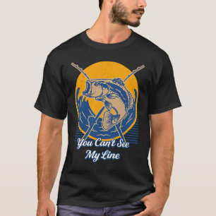 Camiseta No Puedes Ver Mi Línea Lagos de Caza Laguna Hunter