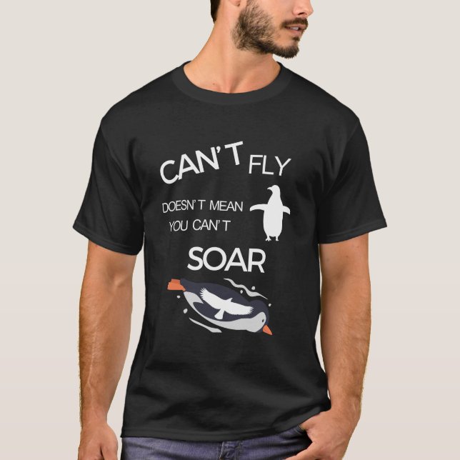 Camiseta No puedes volar no significa que no puedas volar (Anverso)