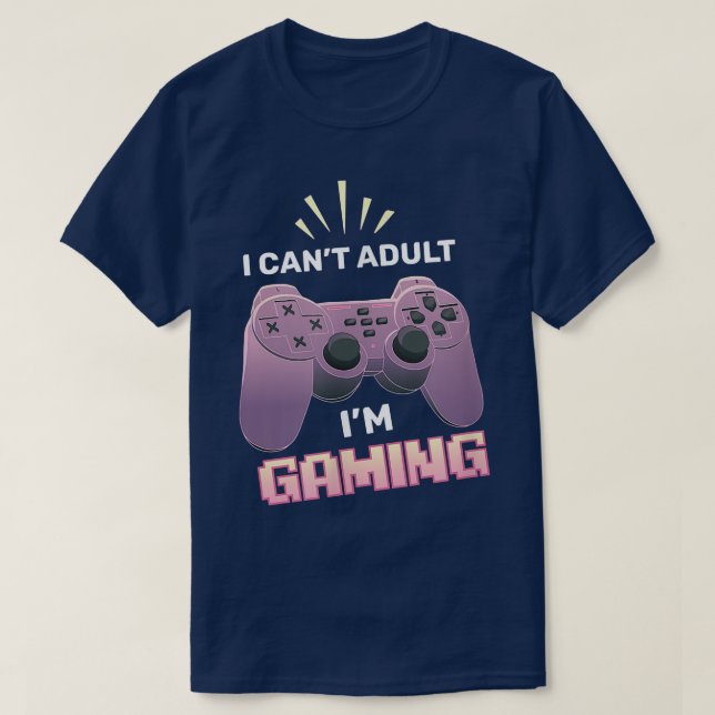 Camiseta No puedo Adult Soy Gaming Controller Funny Video G (Diseño del anverso)