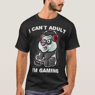 Camiseta No puedo adulto estoy jugando a la introvertida ga