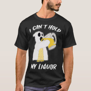 Camiseta No puedo aguantar mi cerveza fantasma de licor Hal