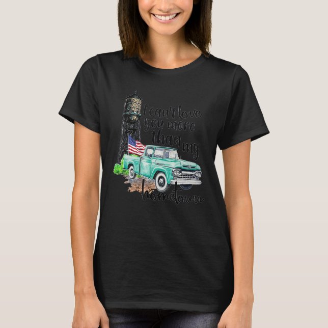 Camiseta No puedo amarte más que mi camioneta de casa Ameri (Anverso)