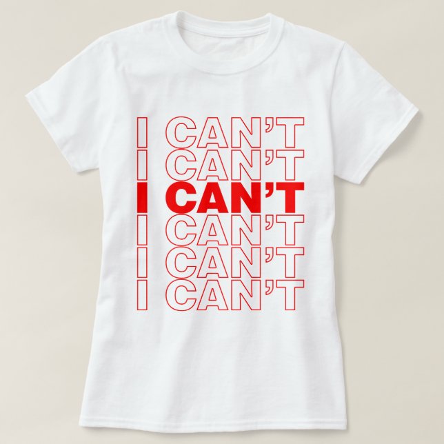 CAMISETA NO PUEDO CAMISEAR (Diseño del anverso)