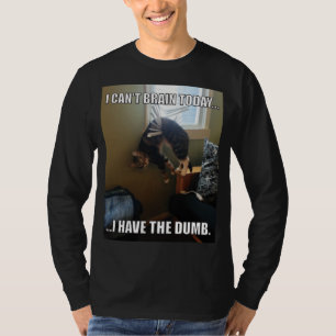 Camiseta No puedo cerebro hoy. Tengo El Pato (gato)