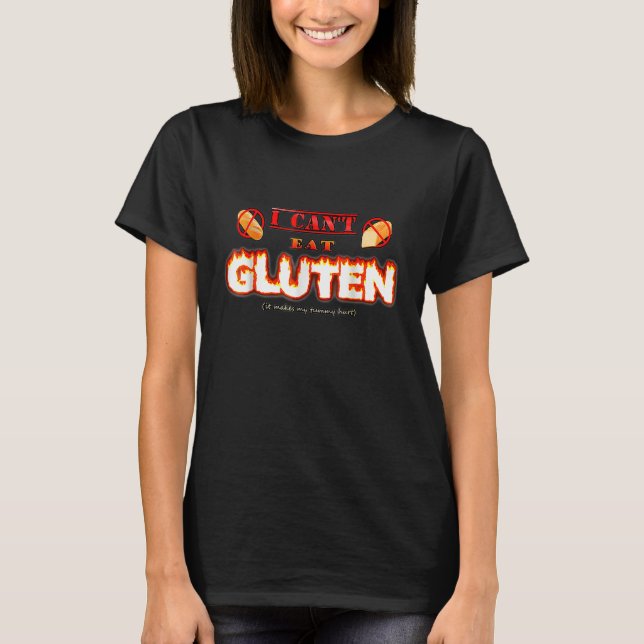 Camiseta No Puedo Comer Gluten. Me Duele La Mímica. (Anverso)