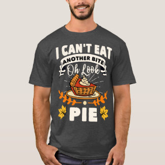 Camiseta No Puedo Comer Otro Bite Oh Mira Pie Acción De Gra