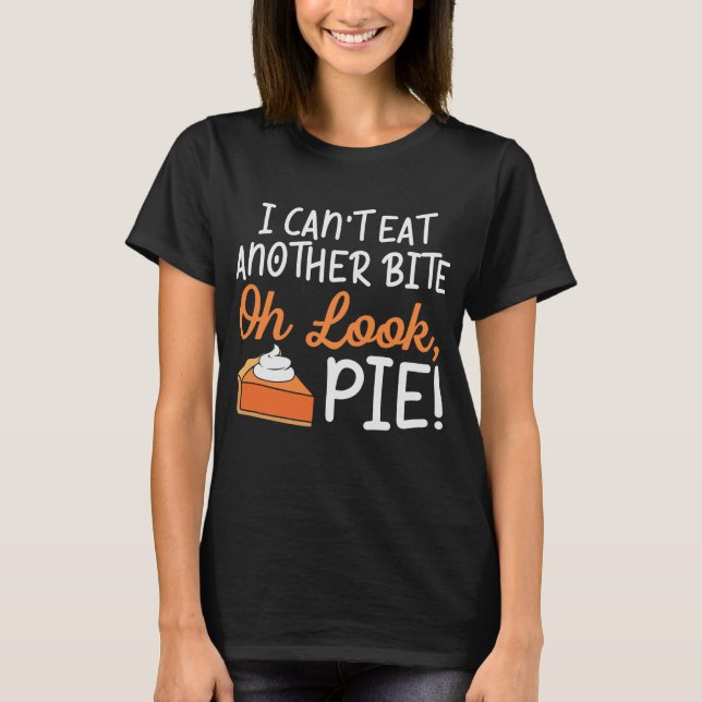 Camiseta No puedo comer otro día de acción de gracias diver (Anverso)