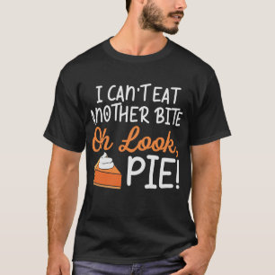 Camiseta No puedo comer otro día de acción de gracias diver