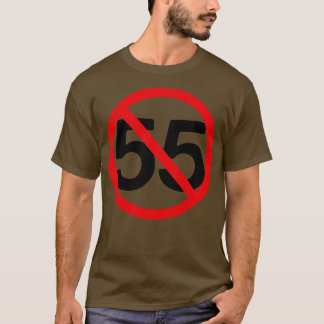 Camiseta No puedo conducir 55 mph 80 Retro Rock angustiado