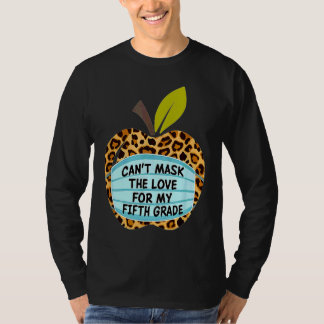 Camiseta No Puedo Enmascarar El Amor Por Mi Quinto Grado