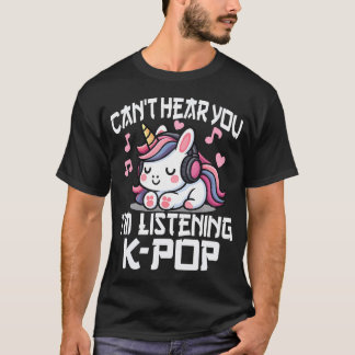 Camiseta No puedo escucharte ESTOY ESCUCHANDO Kpop Cute Uni