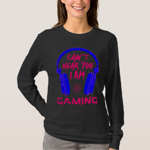 Camiseta No puedo escucharte estoy jugando Cool Gamer & Vid