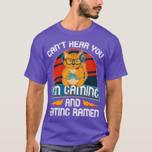 Camiseta No Puedo Escucharte, Soy Gaming Video Gamer Ramen 