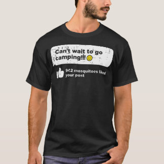Camiseta No Puedo Esperar Ir De Camping Mosquitos Caravana 
