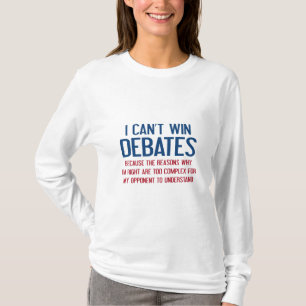 Camiseta No puedo ganar discusiones