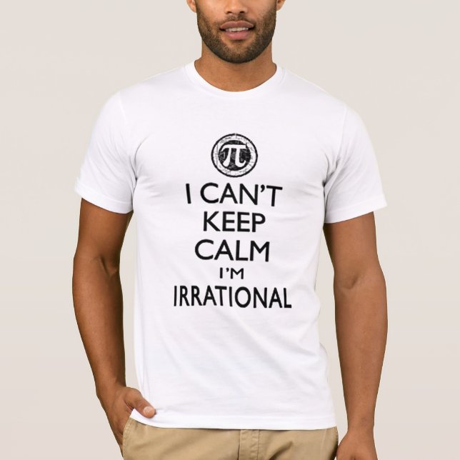 Camiseta NO PUEDO GUARDAR CALMA que soy IRRACIONAL (Anverso)
