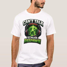 Camiseta No Puedo Hablar Escuela Reaparecer Jugador Vuelta