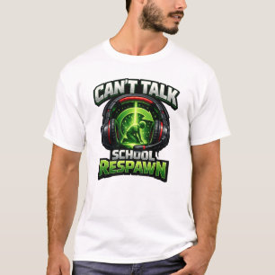 Camiseta No Puedo Hablar Escuela Reaparecer Jugador Vuelta