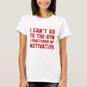 Camiseta No Puedo Ir Al Gimnasio