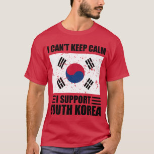 Camiseta No puedo mantener la calma Apoyo a corea del sur W