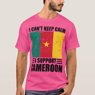 Camiseta No puedo mantener la calma Apoyo al Camerón Mundia