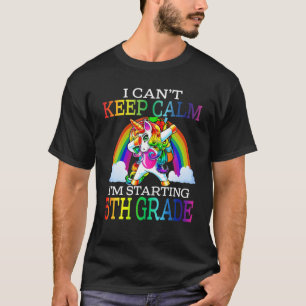 Camiseta No puedo mantener la calma Empiezo Unicornio de qu