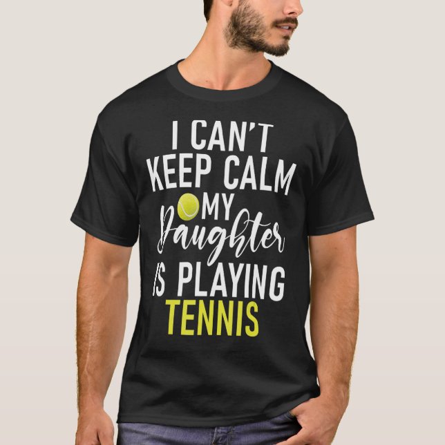 Camiseta No puedo mantener la calma, mi hija está jugando a (Anverso)