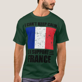 Camiseta No puedo mantener la calma Yo apoyo al fútbol fran