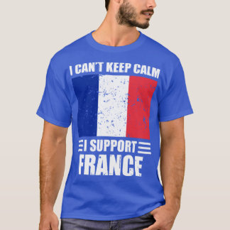 Camiseta No puedo mantener la calma Yo apoyo al fútbol fran