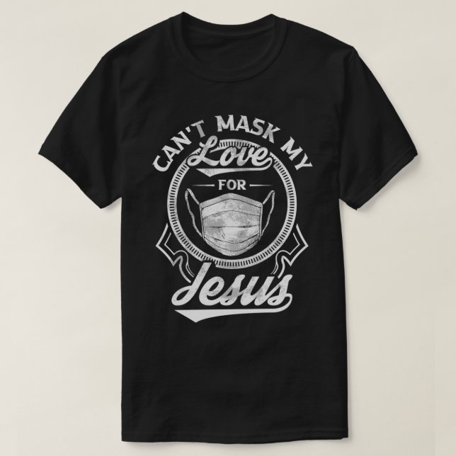 Camiseta No puedo mascar mi amor por Jesús Cristiano Inspir (Diseño del anverso)
