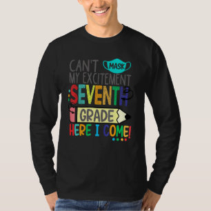 Camiseta No puedo mascar mi emoción séptimo grado aquí veng
