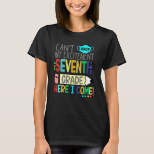 Camiseta No puedo mascar mi emoción séptimo grado aquí veng