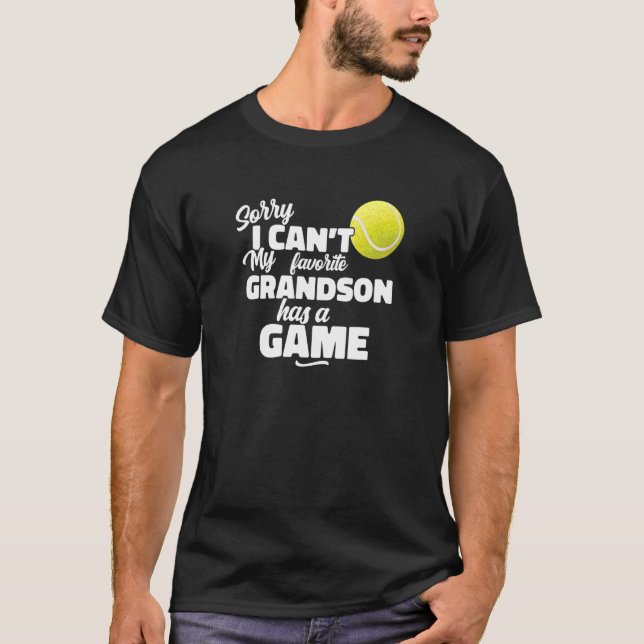 Camiseta No puedo mi nieto tener un juego Tennis Sport Spir (Anverso)
