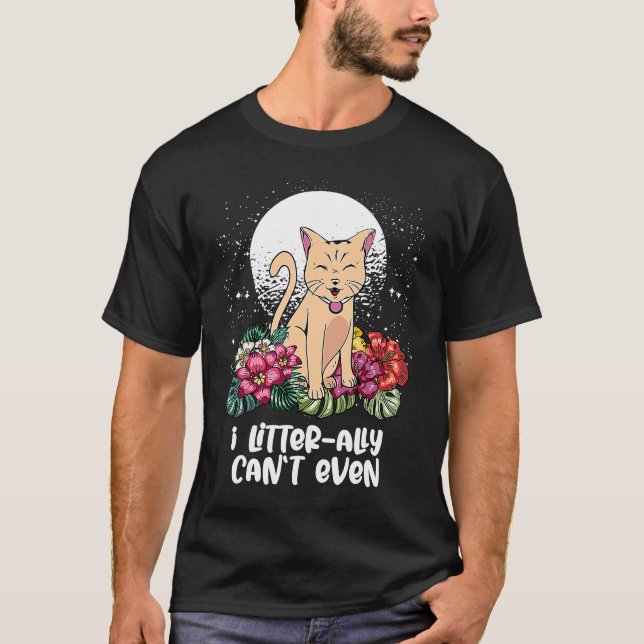 Camiseta No Puedo Ni Gato Gato Gatito Humor Mamá (Anverso)
