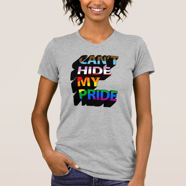Camiseta No puedo ocultar mi orgullo 3D (Anverso)