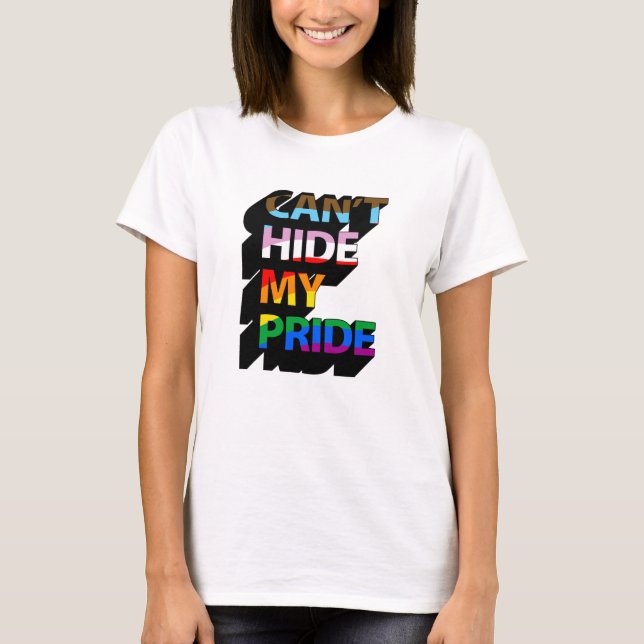Camiseta No puedo ocultar mi orgullo 3D (Anverso)