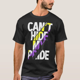 Camiseta No puedo ocultar mi orgullo asexual bandera asexua