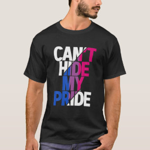 Camiseta No puedo ocultar mi orgullo bandera bisexual LGBTQ