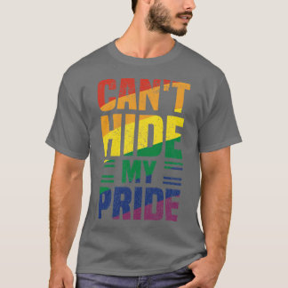 Camiseta No puedo ocultar mi orgullo vintage arcoiris mejor
